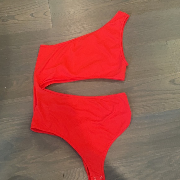 Free people seamless red/bright orange bodysuit - Picture 2 of 4